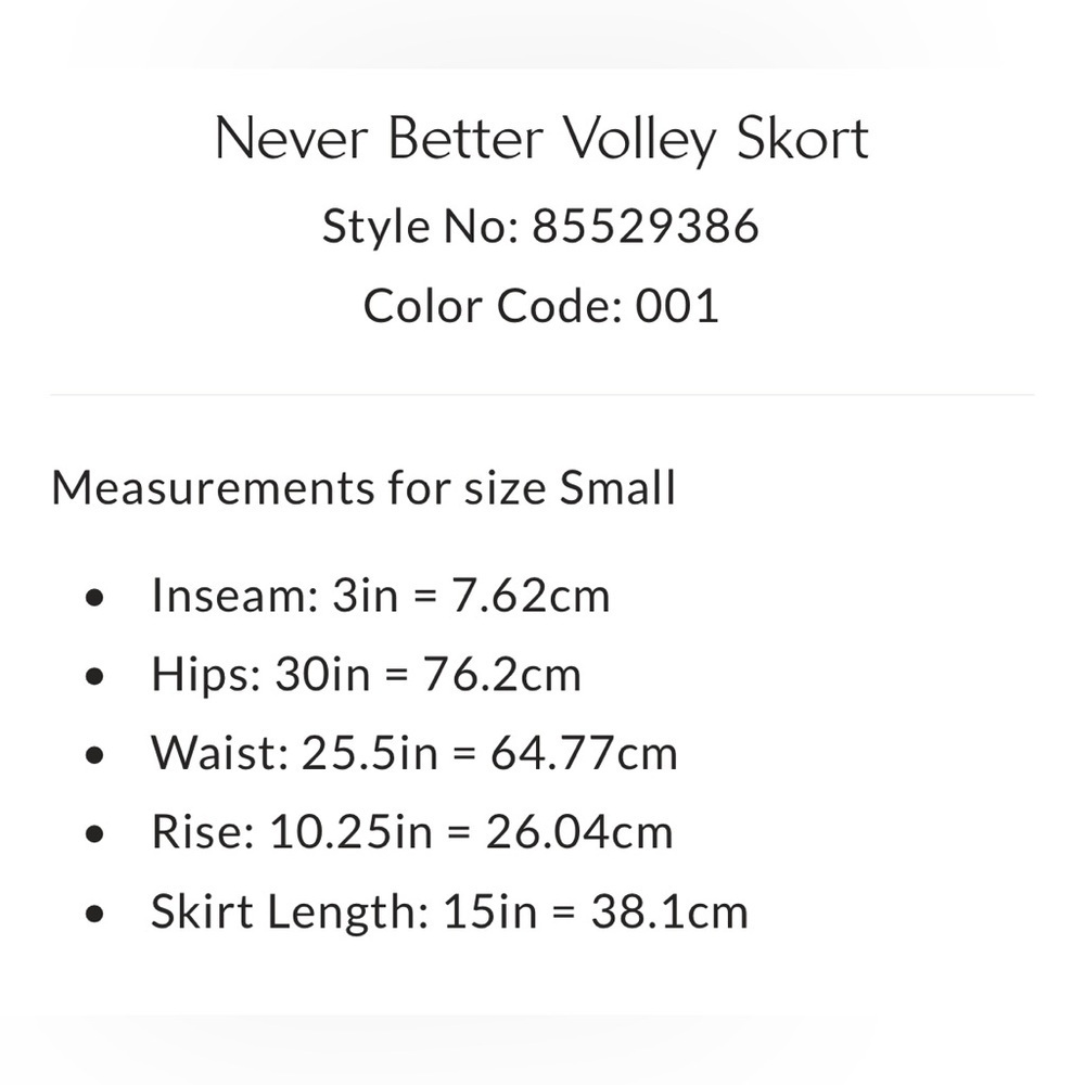 Free People Movement Never Better Volley Skort in Black/White Size XS. NWT - Picture 6 of 6